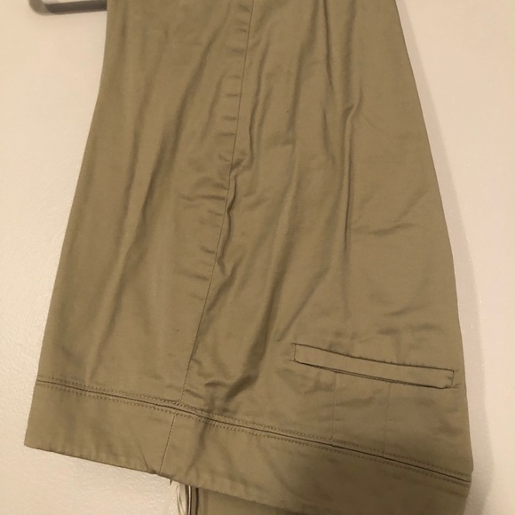 Like-new Khaki Slacks - slim, cropped, undamaged - Picture 2 of 3